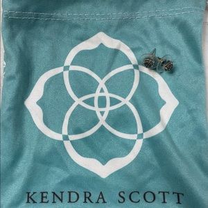 Kendra Scott Nola Silver Druzy earrings